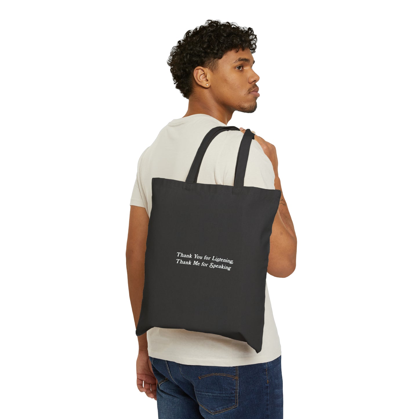 Thank You Cotton Canvas Tote Bag
