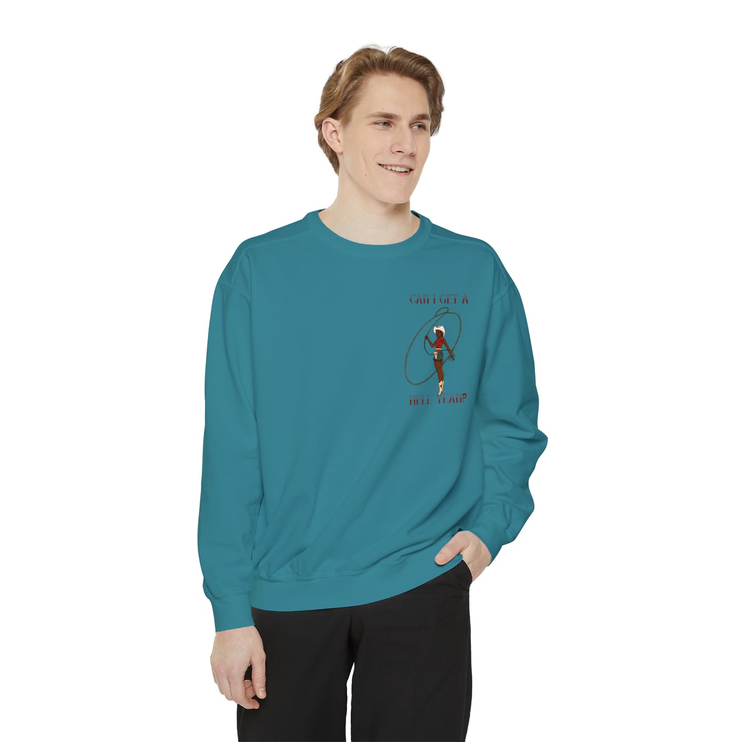 Hell Yeah Unisex Garment-Dyed Sweatshirt