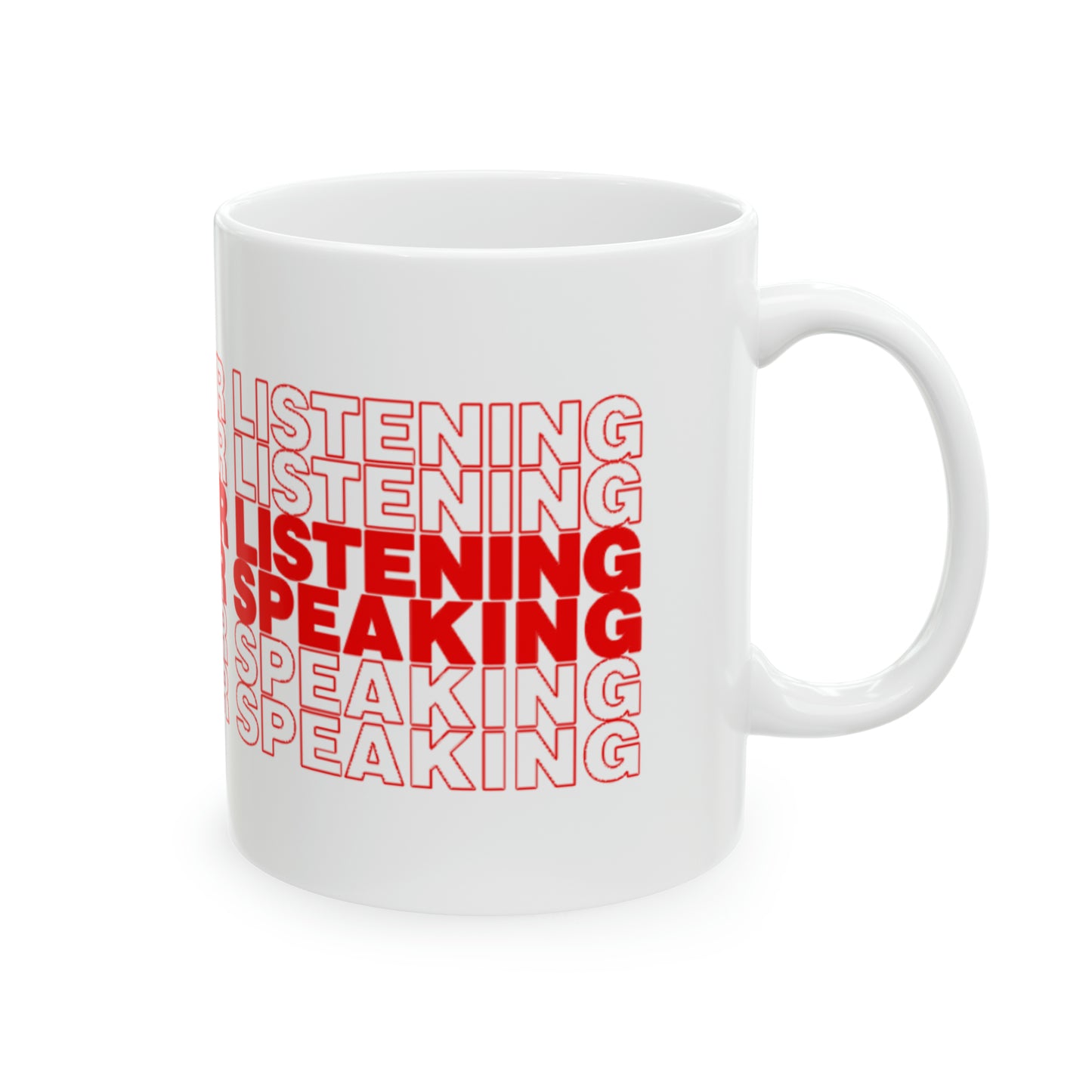 Red Thank You Ceramic Mug 11oz