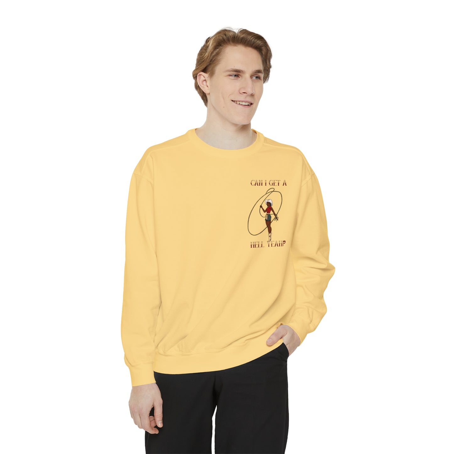 Hell Yeah Unisex Garment-Dyed Sweatshirt