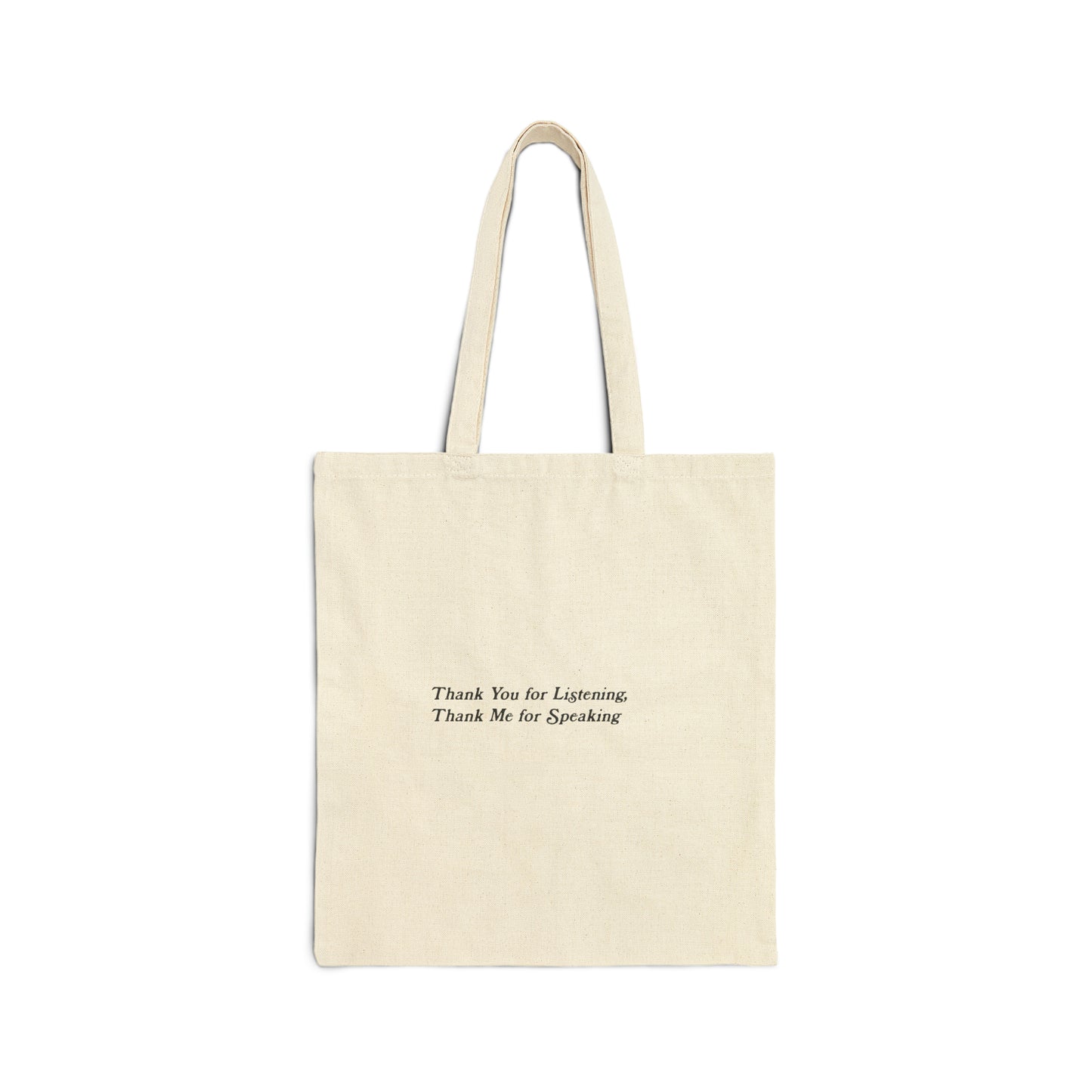 Thank You Cotton Canvas Tote Bag