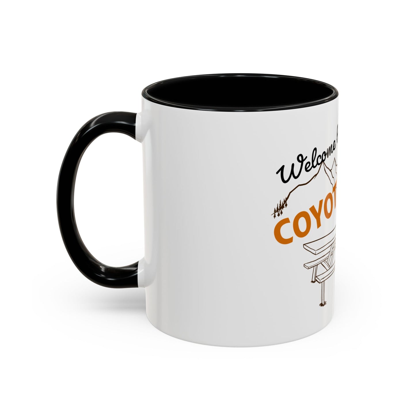 White Coyote Pass Accent Coffee Mug (11, 15oz)