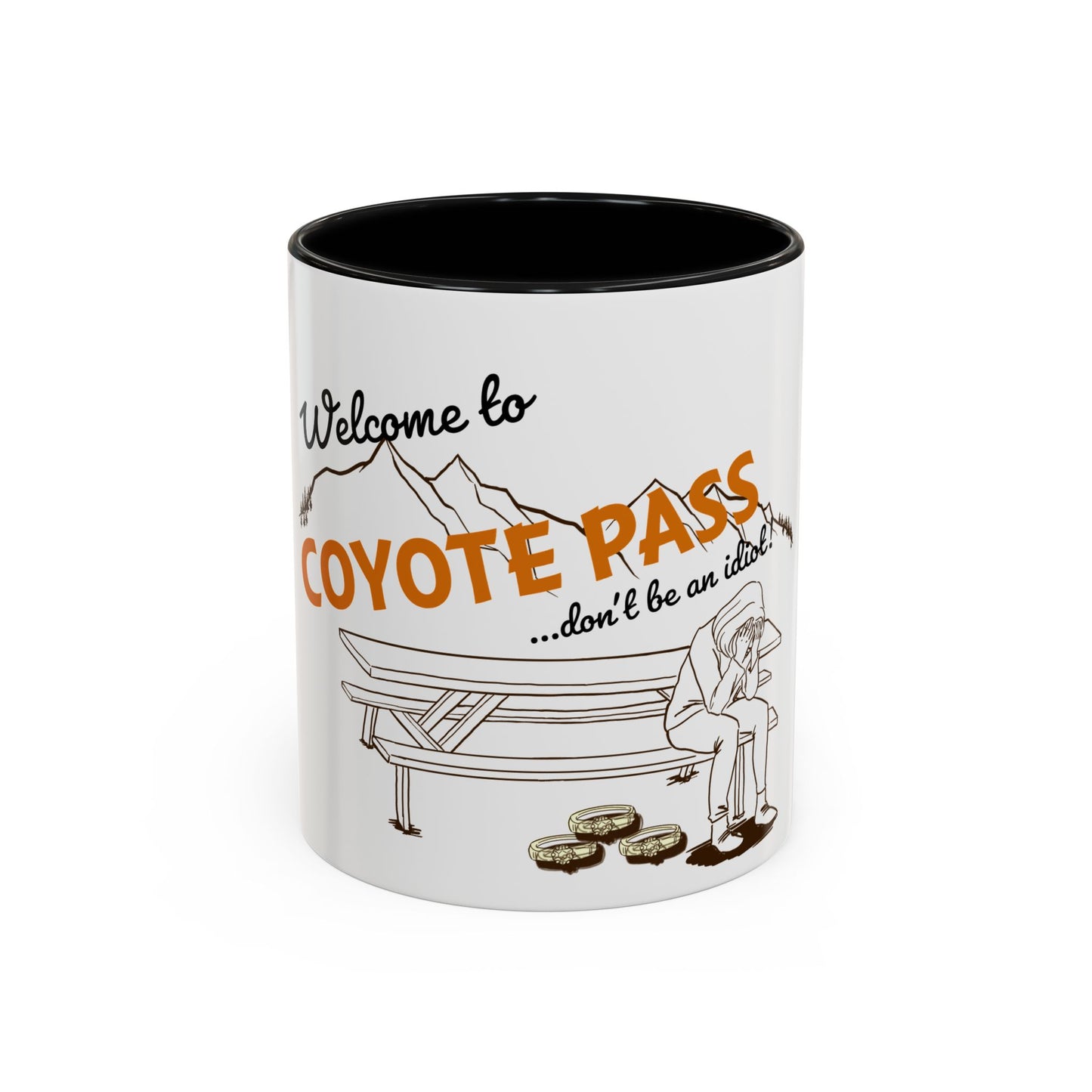 White Coyote Pass Accent Coffee Mug (11, 15oz)