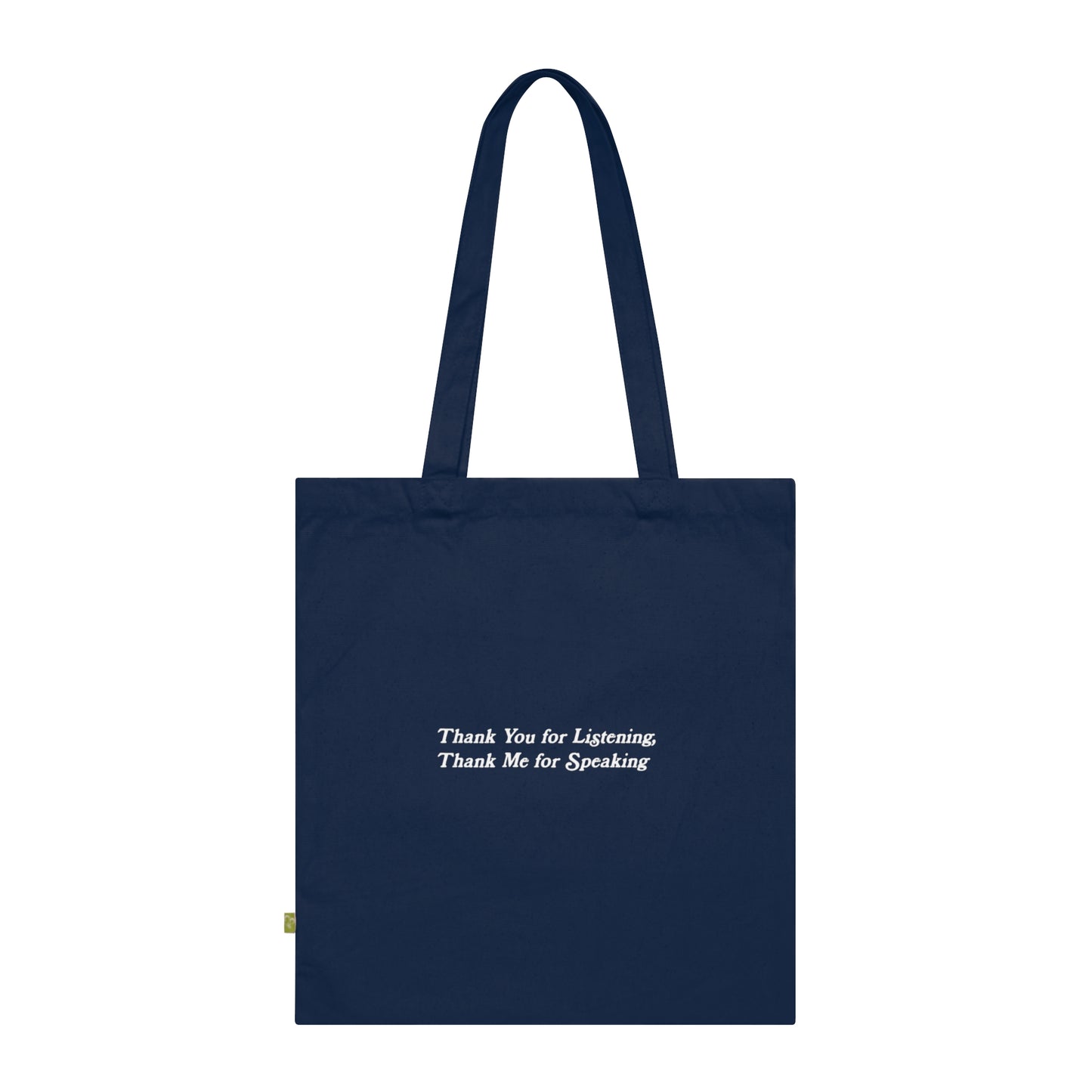 Thank You White Organic Cotton Tote Bag