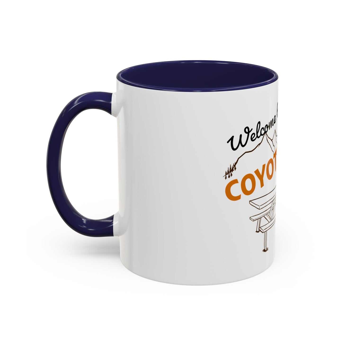 White Coyote Pass Accent Coffee Mug (11, 15oz)