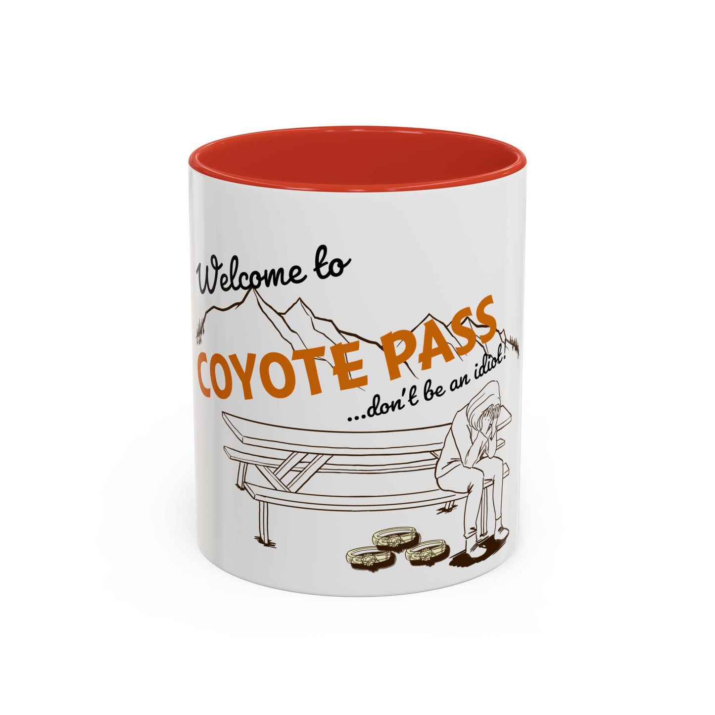 White Coyote Pass Accent Coffee Mug (11, 15oz)