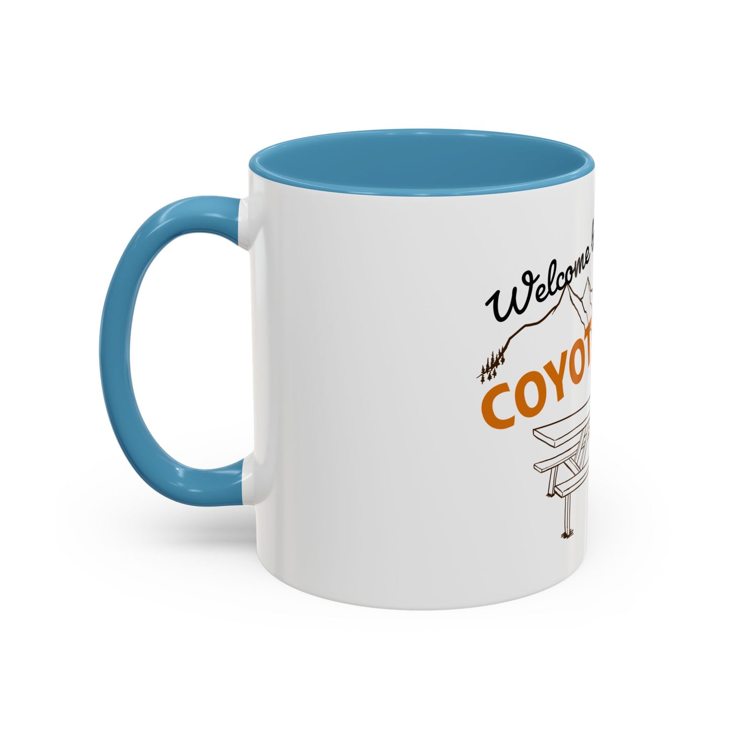 White Coyote Pass Accent Coffee Mug (11, 15oz)