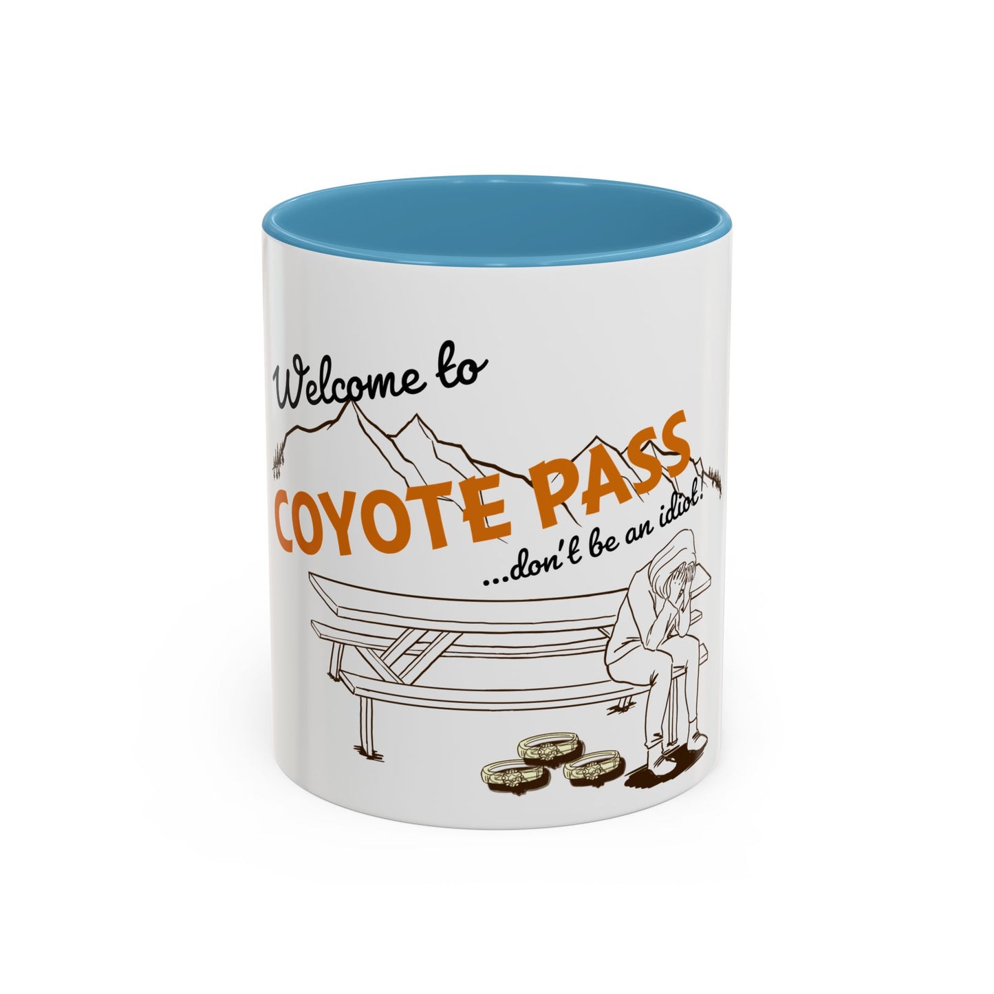 White Coyote Pass Accent Coffee Mug (11, 15oz)